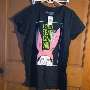 Louise Belcher Black Graphic Women's Shirt
